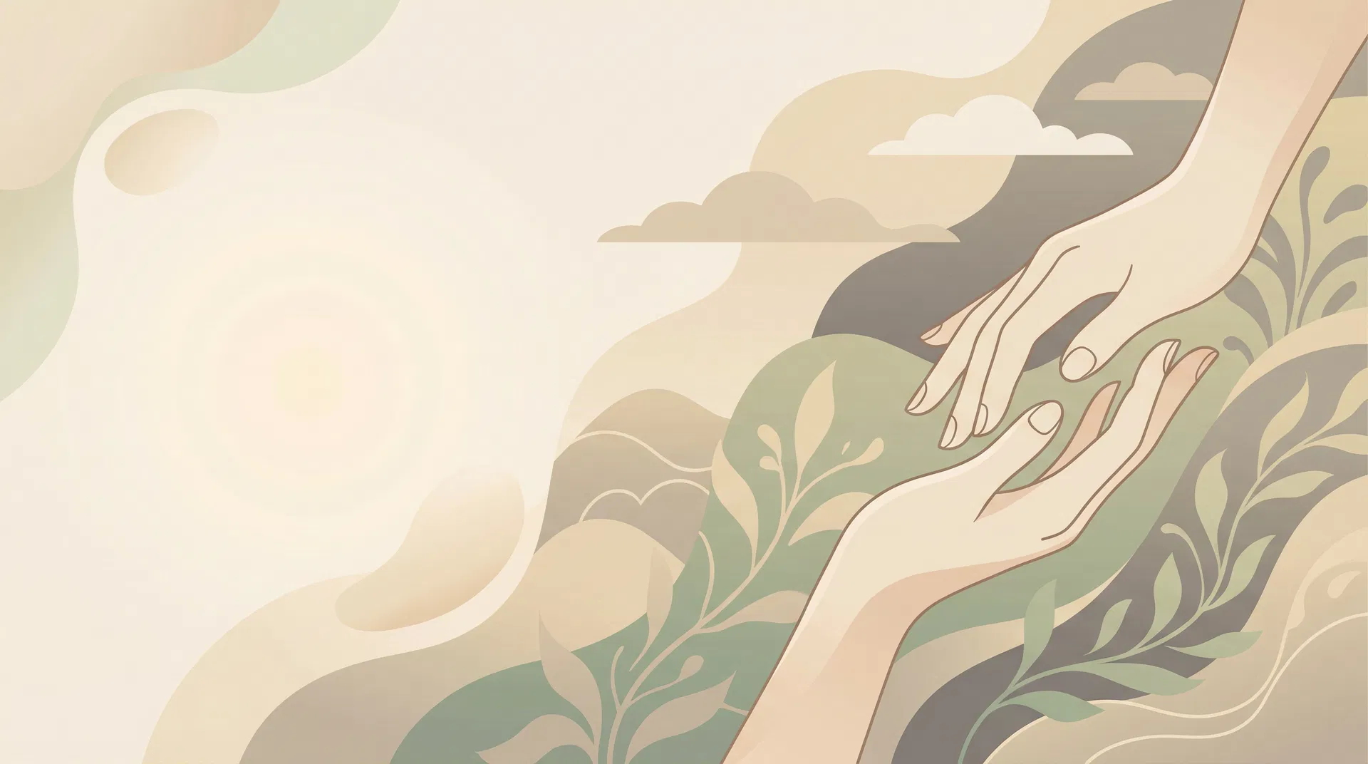 人と人の温かい繋がりを表すイラスト