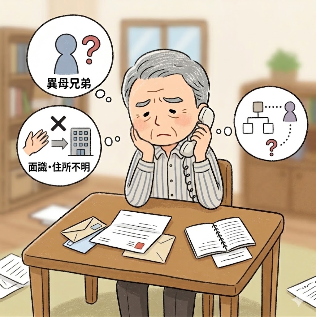 会ったことがない異母兄弟との相続手続き